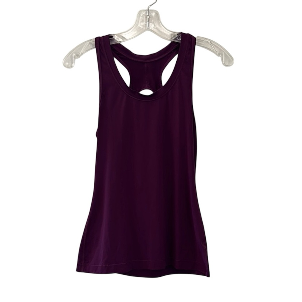 Athleta Purple Wine Color Tank Top With Keyhole Back